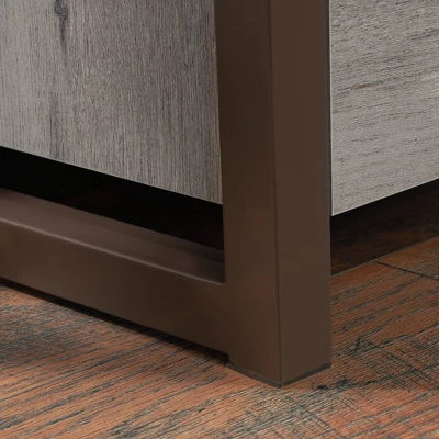 72.047" Manhattan Gate Narrow 2 Shelf Storage Tower Bookcase Mystic Oak - Sauder 7 72.047" Manhattan Gate Narrow 2 Shelf Storage Tower Bookcase Mystic Oak - Sauder - Image 5