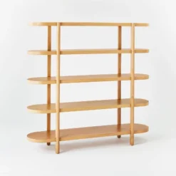 57" Portola Hills 5 Shelf Horizontal Bookcase - Threshold™ Designed With Studio McGee 22 57" Portola Hills 5 Shelf Horizontal Bookcase - Threshold™ Designed With Studio McGee -Baxton Studio Store GUEST bed2ce48 01ab 45f8 b6fb a2a0d9f7705a