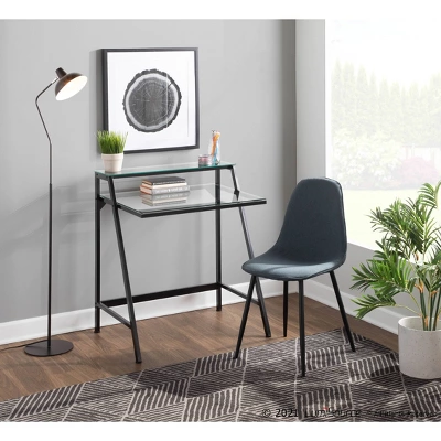 Set Of 2 Pebble Steel/Polyester Dining Chairs - LumiSource 10 Set Of 2 Pebble Steel/Polyester Dining Chairs - LumiSource - Image 8