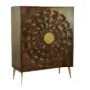 Contemporary Carved Mango Wood Cabinet Brown - Olivia & May -Baxton Studio Store GUEST c094975a e311 40ba b309 51d4893e3ed5