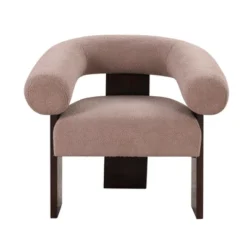 Cheryl Set Of 2 Teddy Velvet 23.2" Wider Seat And Backrest Upholstered With Rubberwood Legs Curved Wishbone Frame Accent Chair-Maison Boucle -Baxton Studio Store GUEST c09fcc51 1218 48f3 954f 63140c3565cc