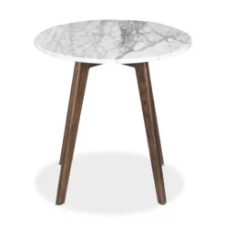 20" Gabrielle Marble Round Side Table Walnut - Poly & Bark 10 20" Gabrielle Marble Round Side Table Walnut - Poly & Bark -Baxton Studio Store GUEST c21a9eda 76ac 43d4 a602 2cc0655d0086