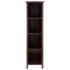 55.98" 5 Tier Milan Storage Shelf Or Bookshelf Tall Walnut - Winsome 2 55.98" 5 Tier Milan Storage Shelf Or Bookshelf Tall Walnut - Winsome -Baxton Studio Store GUEST c27c5f8f 7332 49ee a278 c2e131fae12e