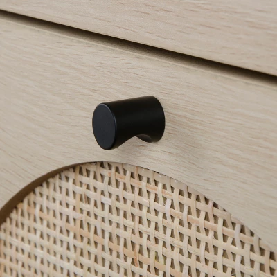 Set Of 2, Natural Rattan Cabinets With 4 Drawers - ModernLuxe 8 Set Of 2, Natural Rattan Cabinets With 4 Drawers - ModernLuxe - Image 6