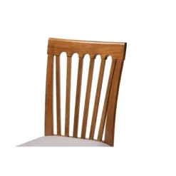 Set Of 2 Minette Fabric Upholstered Wood Dining Chairs Gray/Walnut - Baxton Studio -Baxton Studio Store GUEST c37e85ad 2d31 479d a82a 37464a016e23