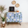 Reves Et Histoires Cute Little Flowers Black Legged Credenza - Deny Designs -Baxton Studio Store GUEST c4655bc3 9729 44bc 9a68 6913a8b5f841