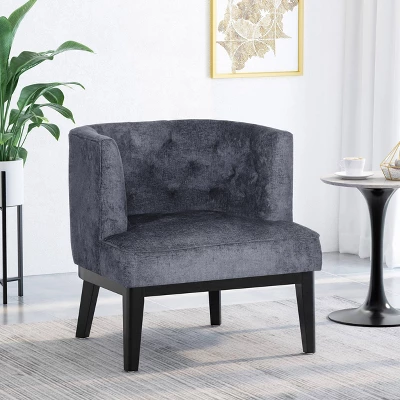 Clough Contemporary Fabric Tufted Accent Chair - Christopher Knight Home 3 Clough Contemporary Fabric Tufted Accent Chair - Christopher Knight Home