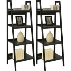 Viewfield 4 Shelf Ladder Bookcase Bundle - Room & Joy 16 Viewfield 4 Shelf Ladder Bookcase Bundle - Room & Joy -Baxton Studio Store GUEST c9367283 965b 4dfe be73 125c67c57838