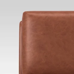 Gelbin Faux Leather Slipper Chair With Wood Legs - Threshold™ -Baxton Studio Store GUEST ca30ad32 100b 42bf 8d48 be6ce0a7edc1