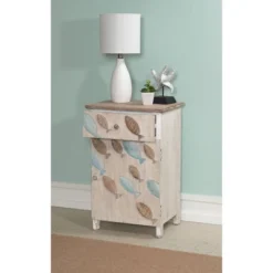Salina Side Table White - Powell Company -Baxton Studio Store GUEST cbcb88a7 7fbb 4e32 ad1c d0311e527463