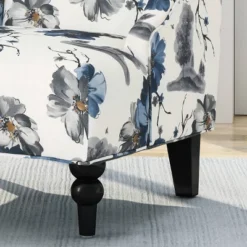 Toddman High-Back Club Chair Floral Print Blue - Christopher Knight Home -Baxton Studio Store GUEST cc44d999 bce3 48f2 a0ef 1bc5f84d0f79