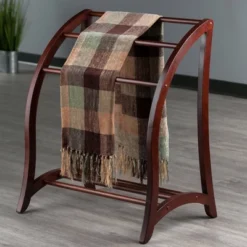 Betsy Blanket Rack - Antique Walnut - Winsome -Baxton Studio Store GUEST cc61b158 debb 450a aad1 55dad321d2ef