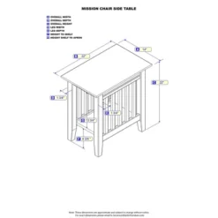 Mission Chair Side Table Walnut - AFI 9 Mission Chair Side Table Walnut - AFI -Baxton Studio Store GUEST cc9ff87a 9ea9 404b 93b3 390fc9c0af4c