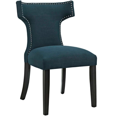 Set Of 2 Curve Dining Side Chair Fabric - Modway 4 Set Of 2 Curve Dining Side Chair Fabric - Modway - Image 2