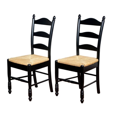Set Of 2 Ladder Back Dining Chairs - Buylateral 5 Set Of 2 Ladder Back Dining Chairs - Buylateral - Image 3