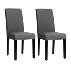 Tangkula 2-Piece Upholstered Linen Fabric Dining Chairs With High Backrest & Padded Seat 15 Tangkula 2-Piece Upholstered Linen Fabric Dining Chairs With High Backrest & Padded Seat -Baxton Studio Store GUEST cf413a0e b97e 4ffa bbcc 89431c1f3b2a