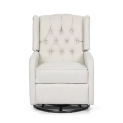 Mohaven Contemporary Tufted Wingback Swivel Recliner - Christopher Knight Home -Baxton Studio Store GUEST cfac29f9 d6e6 417f b00a 6ecaf500184a
