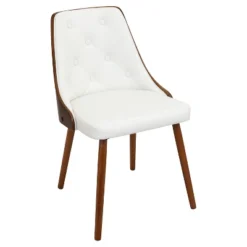 Gianna Mid Century Modern Walnut Dining Chair - Lumisource -Baxton Studio Store GUEST d31c5c46 a87e 44f2 9210 f2dec4830872