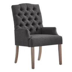 Raghnaid Distressed Tufted Linen Dining Chair - Inspire Q 18 Raghnaid Distressed Tufted Linen Dining Chair - Inspire Q -Baxton Studio Store GUEST d327d1b8 7380 4df2 a8f0 b34ad17b97b2