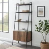 72" Open Shelf And Closed Storage Cabinet Ladder Bookcase - Saracina Home 2 72" Open Shelf And Closed Storage Cabinet Ladder Bookcase - Saracina Home -Baxton Studio Store GUEST d5ed9a6a d33c 44a1 8ab7 7d7146b0027f
