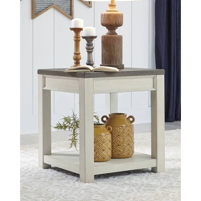 Bolanburg End Table Brown/White - Signature Design By Ashley 3 Bolanburg End Table Brown/White - Signature Design By Ashley