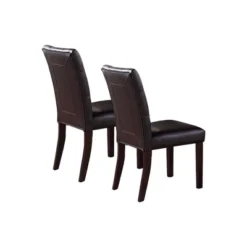 Simple Relax Set Of 2 Leroux Upholstered Dining Chairs With Button Tufted In Dark Brown 6 Simple Relax Set Of 2 Leroux Upholstered Dining Chairs With Button Tufted In Dark Brown -Baxton Studio Store GUEST d94cc8c1 3a5f 46f9 89b6 4ff53bfaa5b4
