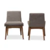 Set Of 2 Nexus Mid - Century Modern Wood Finishing And Fabric Upholstered Dining Side Chair Gravel/Walnut Brown - Baxton Studio 1 Set Of 2 Nexus Mid - Century Modern Wood Finishing And Fabric Upholstered Dining Side Chair Gravel/Walnut Brown - Baxton Studio -Baxton Studio Store GUEST da273cb0 b00b 44b0 9480 3a8e3fc23fc8