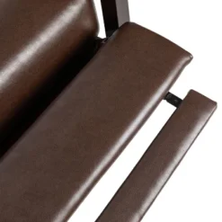 Fernhill Mid Century Modern Faux Leather Upholstered Pushback Recliner Dark Brown/Dark Espresso - Christopher Knight Home -Baxton Studio Store GUEST db4ed052 46c2 4118 8b15 3fb5f6b78036