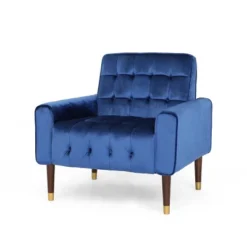 Bourchier Modern Glam Velvet Armchair - Christopher Knight Home -Baxton Studio Store GUEST db6539c7 547d 4eba b86c 06f33b663c94