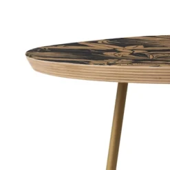 Marta Barragan Camarasa Tropical Night Heat Side Table Round Black/Gold - Deny Designs -Baxton Studio Store GUEST ddc5fe71 7e85 4c1a 9767 5de4e4f7c52e