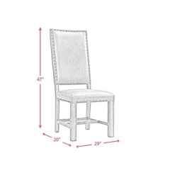 Set Of 2 Hayward Tall Back Side Chair Set Walnut - Picket House Furnishings 23 Set Of 2 Hayward Tall Back Side Chair Set Walnut - Picket House Furnishings -Baxton Studio Store GUEST de590bea 7d16 47d7 9135 aeaf5ace0322