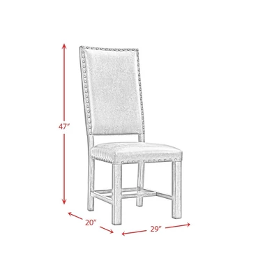 Set Of 2 Hayward Tall Back Side Chair Set Walnut - Picket House Furnishings 13 Set Of 2 Hayward Tall Back Side Chair Set Walnut - Picket House Furnishings - Image 11