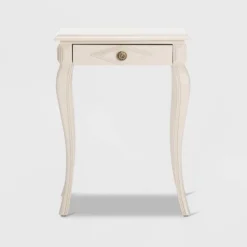Collins Side Table With Drawer Cream - Finch -Baxton Studio Store GUEST ded2ef85 dad4 4ad9 83a6 e04f5683591a