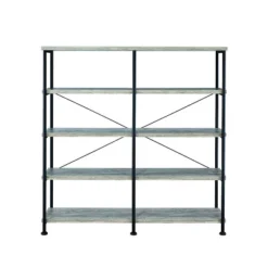 63" Industrial 4 Tier Bookshelf With Particleboard And Metal Frame - Benzara 19 63" Industrial 4 Tier Bookshelf With Particleboard And Metal Frame - Benzara -Baxton Studio Store GUEST e1d27d69 7e82 49b2 a64a 5ec2f542626c