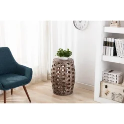 26" Hampton Side Table Weathered Walnut - Boraam -Baxton Studio Store GUEST e2cbd735 1d2c 4a73 964d ed05dc81ea36