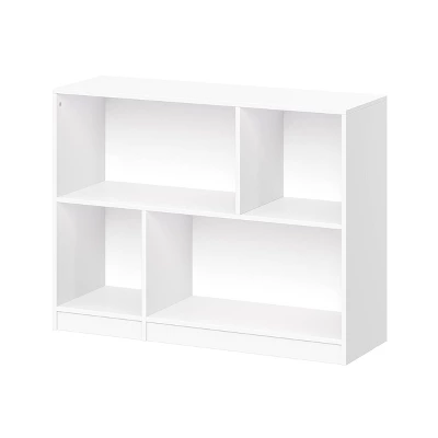 Kids' Horizontal Bookcase With Cubbies White - RiverRidge Home 3 Kids' Horizontal Bookcase With Cubbies White - RiverRidge Home