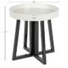 Kate And Laurel Avery Round Wood Side Table, 20x20x20, Black And White 2 Kate And Laurel Avery Round Wood Side Table, 20x20x20, Black And White -Baxton Studio Store GUEST e38e96dc 5a9a 4a6d 8271 91e6e5e36c4c