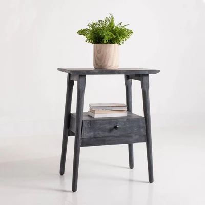 Kit Side Table Matte Black - East At Main 3 Kit Side Table Matte Black - East At Main