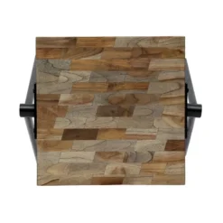 Gurley Handcrafted Modern Industrial Mango Wood Side Table Gray/Black - Christopher Knight Home -Baxton Studio Store GUEST e6986cf8 029d 413b a4cb 2405746e6996