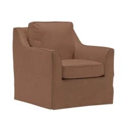 Club Swivel Chair - WOVENBYRD -Baxton Studio Store GUEST e6bc7f68 d0ed 4932 bfca 9d2c6ae59998