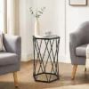 Costway End Table Tempered Glass Top Metal Frame Hexagonal Accent Side Table Living Room 2 Costway End Table Tempered Glass Top Metal Frame Hexagonal Accent Side Table Living Room -Baxton Studio Store GUEST e6bfc012 bd47 4c22 afb2 414482c2fd17