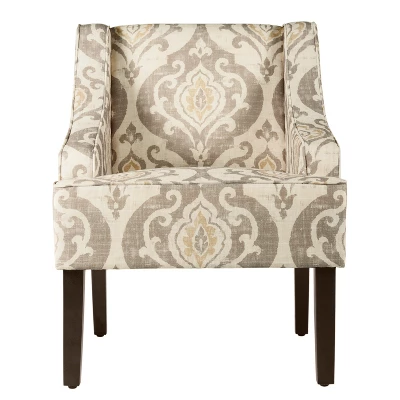 Classic Swoop Accent Armchair - HomePop 5 Classic Swoop Accent Armchair - HomePop - Image 3
