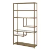 72" EOS Geometric Bookshelf Etagere Brass - Dorel Living -Baxton Studio Store GUEST ec2771ee dc71 4f6f bf27 383590359209