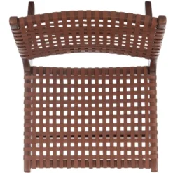 Luna Leather Woven Accent Chair - Safavieh -Baxton Studio Store GUEST ec49d6ad 954d 4090 b083 b6ef13697348