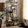 69" Dustin 6 Shelf Bookcase Dark Gray - HOMES: Inside + Out -Baxton Studio Store GUEST ed654a80 1404 4e67 8f80 badde5d997f1