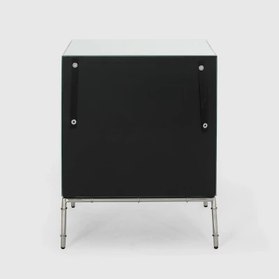 Crowley Modern Mirrored Cabinet Silver - Christopher Knight Home 5 Crowley Modern Mirrored Cabinet Silver - Christopher Knight Home - Image 3