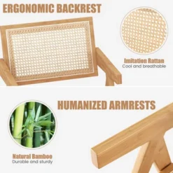 Costway Set Of 2 Rattan Accent Chairs Mid Century Dining Armchair Bamboo Frame Kitchen 15 Costway Set Of 2 Rattan Accent Chairs Mid Century Dining Armchair Bamboo Frame Kitchen -Baxton Studio Store GUEST eed73fce 3cc5 4c10 8b72 4f36e249809d