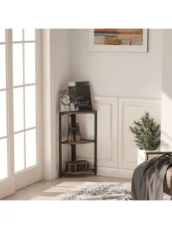 Year Color Modern Industrial Black And Antique Wood Small 3 Tier Display Corner Bookshelf With Plant Stand And Storage Rack 9 Year Color Modern Industrial Black And Antique Wood Small 3 Tier Display Corner Bookshelf With Plant Stand And Storage Rack -Baxton Studio Store GUEST ef71002c 1df9 49e2 a181 ab0220457ca9