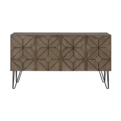 Charlotte 4 Door Credenza Brown - Treasure Trove Accents