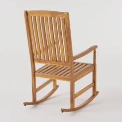 Arcadia 2pk Acacia Wood Rocking Chair Teak - Christopher Knight Home -Baxton Studio Store GUEST f1d2d7dc 749b 4ce9 b7b1 e63a303169df